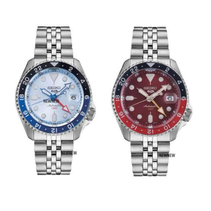 Seiko 5 Sports Automatic GMT SKX Sports Style Asia Exclusive Limited Edition Ice Blue Dial Silver Steel Strap Watch For Men - SSK029K1 - Image 9